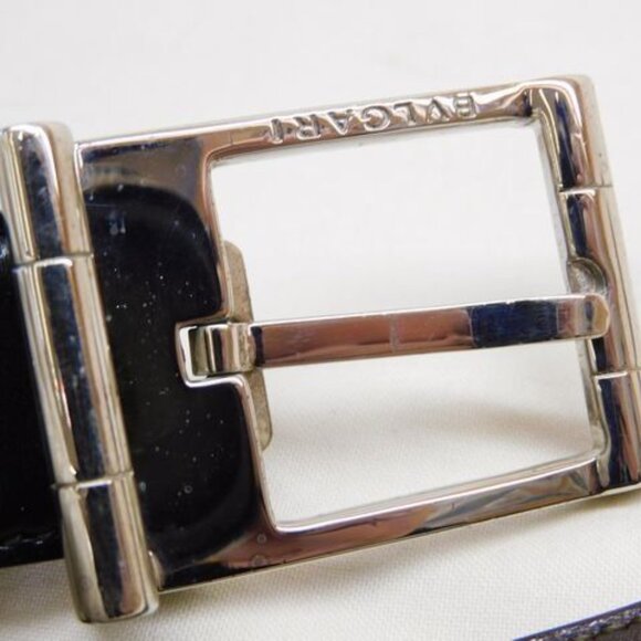 Bvlgari Reversible Belt Leather Silver 5
